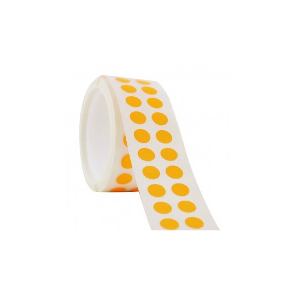 Tough-Spots, 3/8" Dia, Orange, 1000/pk, 1000PK